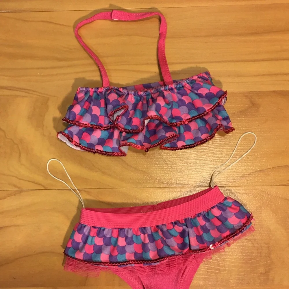 SOLD Build A Bear 2 Piece Bikini Swimsuit - Picture 4 of 8
